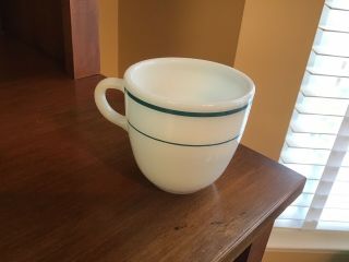 Vintage Pyrex Tableware By Corning Turquoise Blue Stripe Mug Cup 723 - 30 Usa Exc