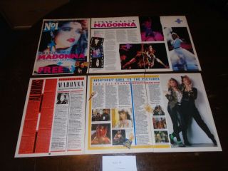 Madonna - Music Advert Poster,  Songwords,  Article Clipping - 1985 - No 2