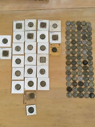 Silver War Nickels 1942 - 1945 / 100 Total,  Most Uncirculated