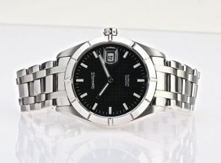 Eberhard Co.  Aquadate Ref 41015 Automatic Black Dial Wristwatch