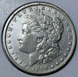 Rare Key Date 1899 P Morgan Silver Dollar $1 Vf/ef