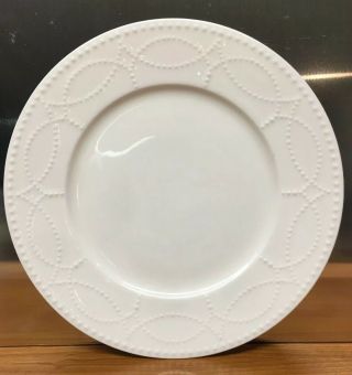 Gorham Callington Bone White China Dinner Plate 10 5/8 " Euc