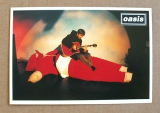 Oasis Mailing List Fan Club Christmas Card 1995 Noel Gallagher Uk Postage
