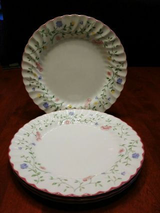 Johnson Brothers Summer Chintz 4 Dinner Plates 9 3/4 " Dia.  Made In England