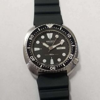 Rare Vintage Seiko 6309 - 7049 Diver Automatic Stainless Rubber Watch Sk8