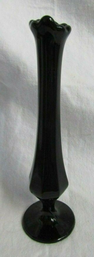 Black Amethyst Glass 8 " Bud Vase