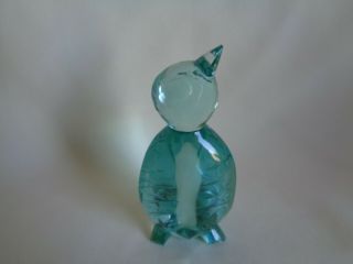 Vintage Murano Glass Penguin Figurine Signed By The Artist