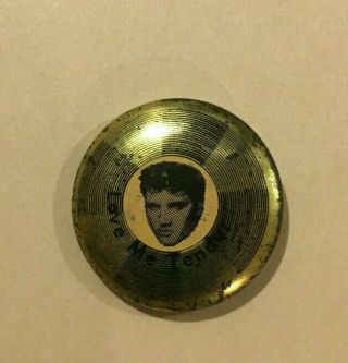 Vintage Love Me Tender Elvis Presley Pin