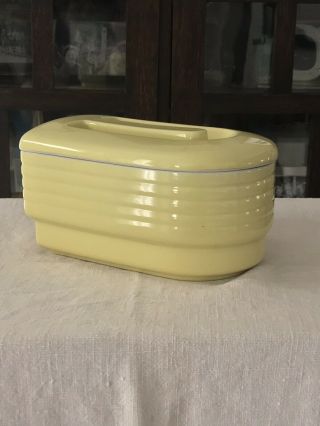 Vintage Hall China Company Westinghouse Refrigerator Dish Yellow