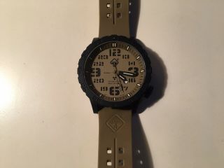 Hazard 4 HeavyWater Diver,  50mm Black Titanium GMT Watch with Tritium,  Black 2