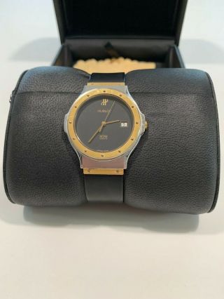 Hublot classic rubber straps MDM two tone Stainless Steal and 18k gold 1523.  2 2