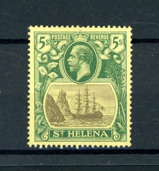 St Helena 1922 5s (sg 95) L.  H.  M.  (d165)