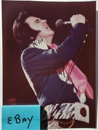 Elvis Presley - 5 " X 7 " Concert Photo - May 30,  1975 - Huntsville,  Al