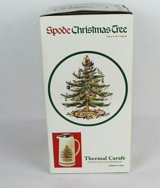 Spode Christmas Tree Hot Cold Thermal Carafe 1 Liter