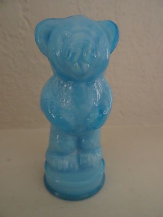 Boyd Glass Andy Bear Alpine Blue Figurine Marked