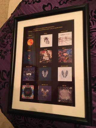 Coldplay Souvenir Framed Album Covers
