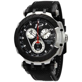Tissot T - Race Jorge Lorenzo Limited Edition Chronograph Quartz Black Dial Men 