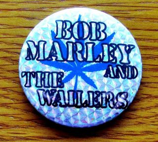 Bob Marley Large Vintage Metal Pin Badge From The 1970 