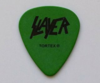 Slayer Gary Holt - Green Slayer Holt Guitar Pick 2011