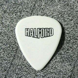 Halford // Ray Riendeau Concert Tour Guitar Pick / White/black Judas Priest Rob