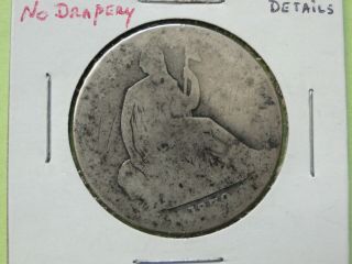 1839 No Drapery Seated Liberty Half Dollar,  Ag Details,