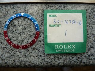 Rolex Gmt Master 16750 Faded Blue & Red Bezel Watch Insert Part 315 - 16750 - 6