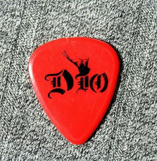 Dio /// Craig Goldy Concert Tour Guitar Pick // Red/black Hear 