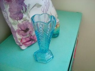 Davidson Chevron Blue Vase