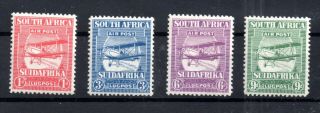 South Africa 1925 Air Set Mh Sg26 - 29 Ws15605