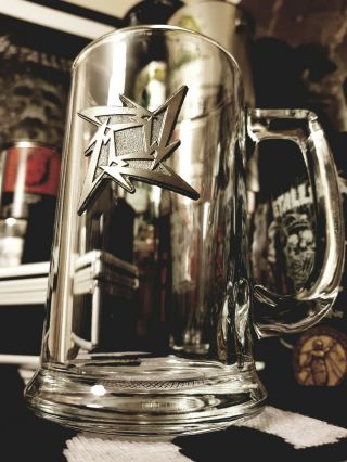 Metallica Ninja Star Pint Glass Tankard Mug - Very Rare Metclub Item 1996