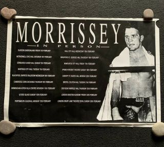 Morrissey In Person 1995 Rear Tour Poster - Boxer 25” Width 35” Length