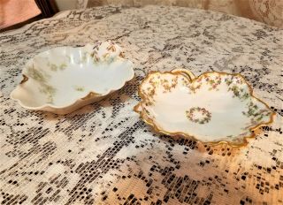 Set Of 2 Haviland & Co.  Limoges Relish And Or Nut Dishes - 248n & 543 -