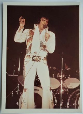 Elvis Presley - 5 " X 7 " Concert Photo - Oct.  6,  1974 - Dayton,  Oh