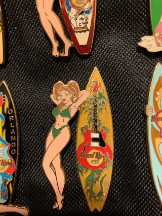 Hard Rock Cafe Honolulu Surfer Babe Girl Pin