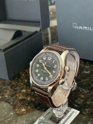 Hamilton Skymaster Utc (navy Utc/gmt) - Automatic Watch - Ref H77505535 - Rare