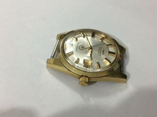 VINTAGE TECHNOS SKY MASTER GOLD PLATED AUTO MENS WATCH,  30 JEWELS. 2
