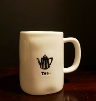Rare Rae Dunn Artisan By Magenta Tea In Typeset With Tea Pot Coffee Tea Cocoa Mu