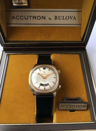 Vintage Bulova Accutron Astronaut Mark Ii 14k Gold Filled 1970 N0