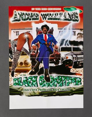 Andre Williams The Black Godfather Rare Promo Poster In The Red Records Rap