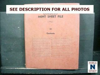 Noblespirit (mgc) Valuable $229 Fv Us Sheet Folio