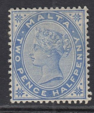 Malta - 1885/90 Qv 2½d Dull Blue Sg24 - Mounted