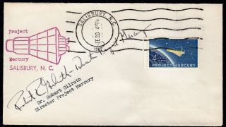 1962 Mercury - Atlas Ma6 Launch Glenn 1st U.  S.  Orbital Flight - Signed Pe162