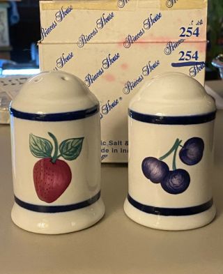 Princess House Orchard Medley Salt & Pepper Shaker Set -