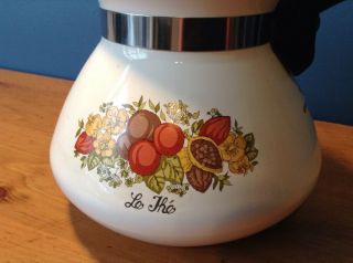 Corning Ware P - 104 Spice of Life 6 cup Stovetop Kettle Coffee Tea Pot with Lid 2