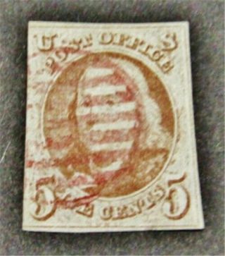 Nystamps Us Stamp 1 $500 Red Cancel
