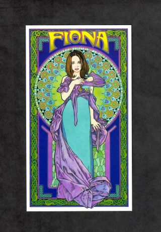 Fiona Apple 2000 Bob Masse 3 3/4 " X 6 5/8 " Handbill Card