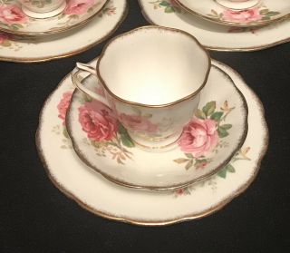 1940’s Royal Albert England Bone China Trio Teacup Tea Cup American Beauty Roses