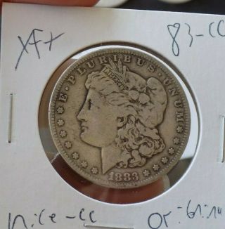 Morgan Silver Dollar 1883 Cc Xf,  Cc