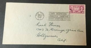 Karl Struss Signed First Day Cover Fdc May 9 1936 York