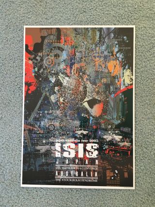 Mastodon Concert Poster Isis Japan Tour 2005